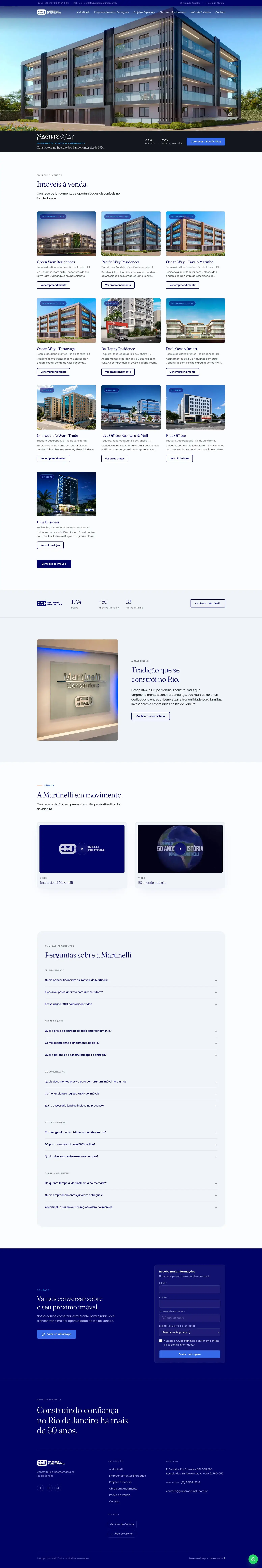 Grupo Martinelli · site, portais e SEO